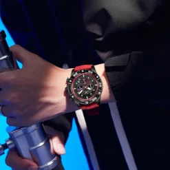 ONOLA Men Quartz Watch Sports Fashion Casual Wristwatch Luminous Calendar Waterproof Decoration Silicone Watch