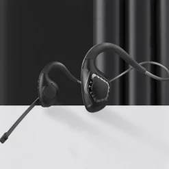 Open Ear Headset Wireless Air Conduction Stereo Headphone W/Noise-Cancelling Boom Mic Answer Phone Call Music Wireless Earphones For Running Driving Hiking Working