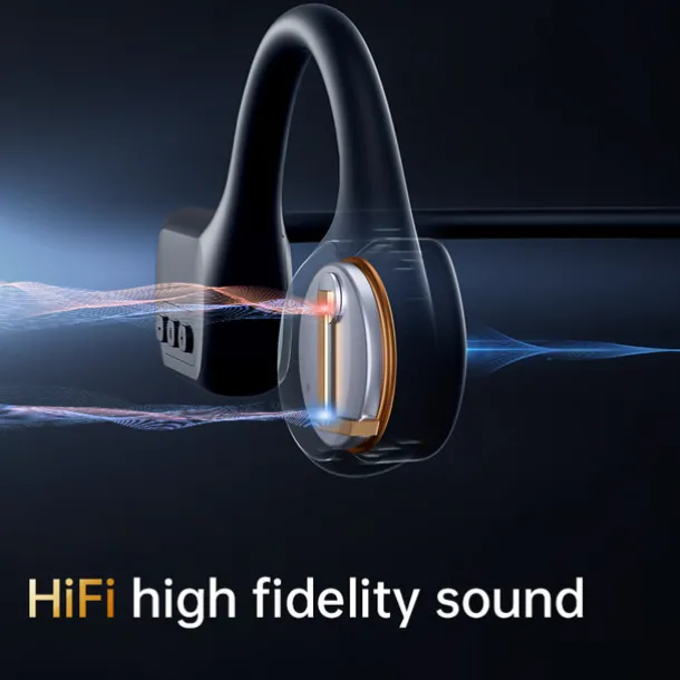 Open-Ear Headphones Bone Conduction Earphones Bluetooth Wireless IPX8 Waterproof Ear-hook Headphone with Mic & 32GB Memory Headset for Swimming