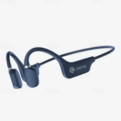 Open-Ear Wireless Earphones Air Conduction Headphones Bluetooth 5.0 with Mic Lightweight Waterproof for Running Hiking Driving Cycling