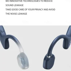 Open-Ear Wireless Earphones Air Conduction Headphones Bluetooth 5.0 with Mic Lightweight Waterproof for Running Hiking Driving Cycling