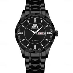 OPK Luxury Brand Watch Stainless Steel Business Double Calendar Waterproof Men's Watch Multi functional Night Light Watch