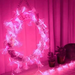 Optic Fiber Fairy String Light 1.5M10LED/3M20LEDs Battery Operated LED String Light Lamp for Wedding Bedroom Home Window Decoration
