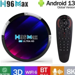 Original H96 MAX RK3528 Smart TV Box Android13.0 BT5.0 8K UHD SPDIF 2.4G/5G WiFi6 Fast TV Box 3D HDR Youtube Netflix TV Prefix