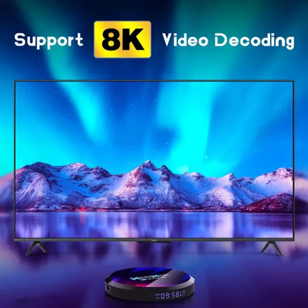 Original H96 MAX RK3528 Smart TV Box Android13.0 BT5.0 8K UHD SPDIF 2.4G/5G WiFi6 Fast TV Box 3D HDR Youtube Netflix TV Prefix