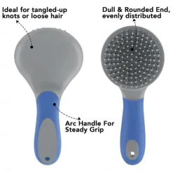 Orse Ponytail Comb - Ergonomic Horse Mane and Tail Brush Equine Mane Detangler Comb Horse Grooming Brush with Humanized Handle Pet Massage Tool Mane and Tail Brush perfect for Pet Horses