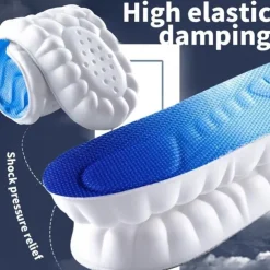 Orthopedic Memory Foam Insoles – Breathable Shock-Absorbing Arch Support Inserts for Running, Walking & Work Shoes