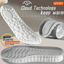 Orthopedic Memory Foam Insoles – Breathable Shock-Absorbing Arch Support Inserts for Running, Walking & Work Shoes