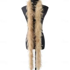 Ostrich Feather Hat Clothing Decorative Materials Accessories Dresses Scarves Accessories Ostrich Feather Hair Strips