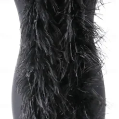 Ostrich Feather Hat Clothing Decorative Materials Accessories Dresses Scarves Accessories Ostrich Feather Hair Strips