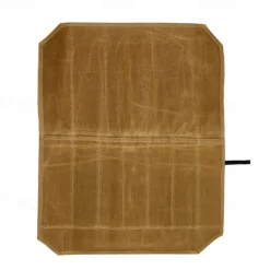 Outdoor Camping Picnic Portable Knife Bag Kitchen Knife Roll Bag Portable Wax Canvas Waterproof Cookware Kitchenware Storage Bag