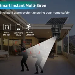 Outdoor dual screen gun ball solar camera 360 degree wireless monitoring HD home camera