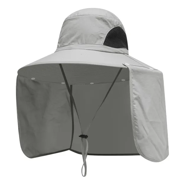 Outdoor Fishing Hat with Neck Flap UV Protection Sun Shade Hat Bonnie Cap Neck Face Coverage Outdoor Traveling Hiking Gardening Hat