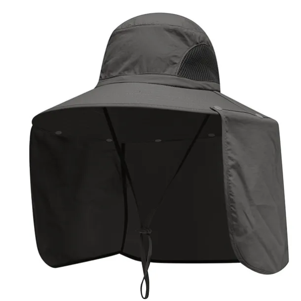 Outdoor Fishing Hat with Neck Flap UV Protection Sun Shade Hat Bonnie Cap Neck Face Coverage Outdoor Traveling Hiking Gardening Hat