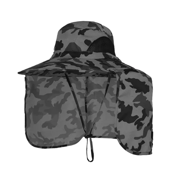 Outdoor Fishing Hat with Neck Flap UV Protection Sun Shade Hat Bonnie Cap Neck Face Coverage Outdoor Traveling Hiking Gardening Hat