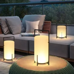 Outdoor Floor Lamp Outdoor Floor Lamp Patio Waterproof Rattan Outdoor Decoration Suitable for Porch, Patio,Garden, Deck, Lawn