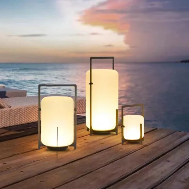 Outdoor Floor Lamp Outdoor Floor Lamp Patio Waterproof Rattan Outdoor Decoration Suitable for Porch, Patio,Garden, Deck, Lawn