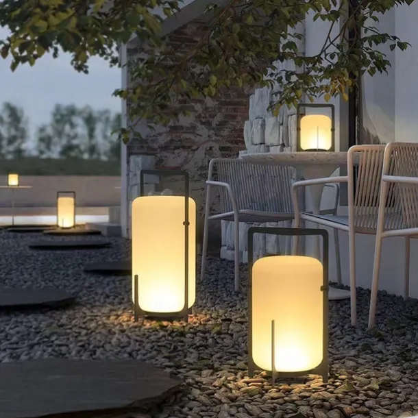 Outdoor Floor Lamp Outdoor Floor Lamp Patio Waterproof Rattan Outdoor Decoration Suitable for Porch, Patio,Garden, Deck, Lawn