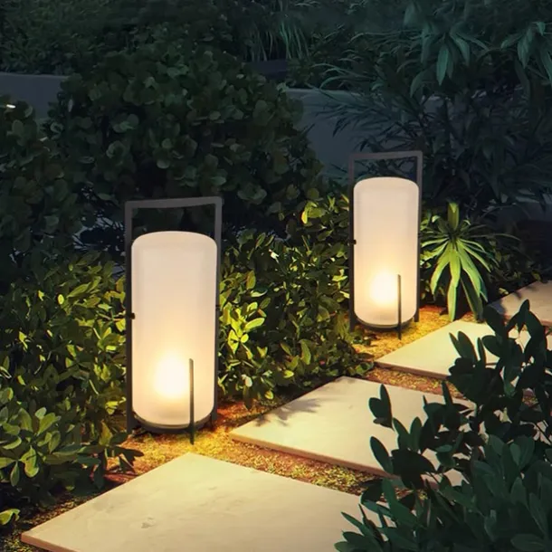 Outdoor Floor Lamp Outdoor Floor Lamp Patio Waterproof Rattan Outdoor Decoration Suitable for Porch, Patio,Garden, Deck, Lawn