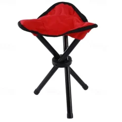 Outdoor Folding Triangular Stool Fishing Chairs Camping Multifunction Small Benches Foldable Stools Household Daily Storage