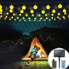 Outdoor Globe String Lights Solar/Plug in Remote Control 10M 20M 30M 40M 50M Party Holiday String Lights Creative String Lights Holiday 1set