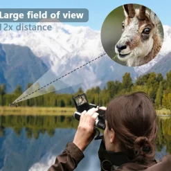 Outdoor HD photo video starlight night vision birdwatcher binoculars camera with screen digitalCode binoculars