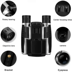 Outdoor HD photo video starlight night vision birdwatcher binoculars camera with screen digitalCode binoculars
