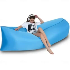 Outdoor Inflatable Sofa – Portable Beach Camping Sofa Mattress, Ideal for Music Festivals, Concerts, and Lounge Chairs