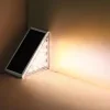 Outdoor IP67 Waterproof Solar Step Light Outdoor Stair Lights LED Lens Design Super Bright Anti-theft Stair Light Decor Lighting For Garden Deck Garden Lamp Landscape Lights 1X 2X