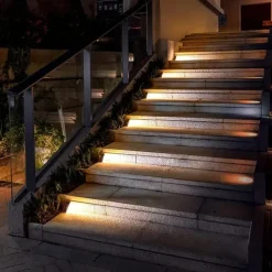 Outdoor IP67 Waterproof Solar Step Light Outdoor Stair Lights LED Lens Design Super Bright Anti-theft Stair Light Decor Lighting For Garden Deck Garden Lamp Landscape Lights 1X 2X