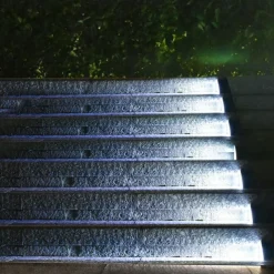 Outdoor IP67 Waterproof Solar Step Light Outdoor Stair Lights LED Lens Design Super Bright Anti-theft Stair Light Decor Lighting For Garden Deck Garden Lamp Landscape Lights 1X 2X
