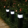 Outdoor LED Lawn Lamp IP65 Waterproof Outdoor Garden Post Bollard Light Column Lamp Aluminum Pathway Driveway Floor Lawn Landscape Lighting Plug-In Lights Villa Yard Path Camping Party Decoration