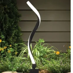 Outdoor LED Post Light Creative Twisted Seaweed Shaped Waterproof LED Modern Lawn Lights