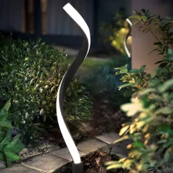 Outdoor LED Post Light Creative Twisted Seaweed Shaped Waterproof LED Modern Lawn Lights