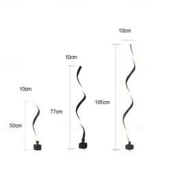 Outdoor LED Post Light Creative Twisted Seaweed Shaped Waterproof LED Modern Lawn Lights