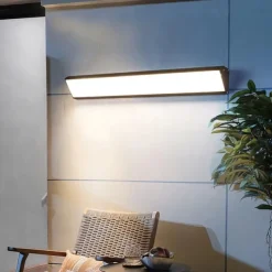 Outdoor LED Wall Lamp Line Design IP65 Waterproof Acrylic Metal 80/90cm Indoor Wall Light Modern Bedroom Warm White Light 110-240V