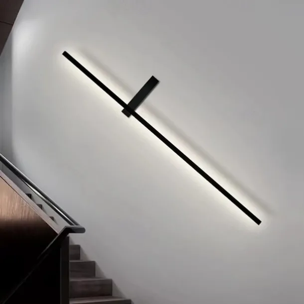 Outdoor LED Wall Light Waterproof IP65 35" Wall Mount Lighting Fixture Rectangular Black Elegant Frosted White Acrylic Anti Rust Warm White 85-265V