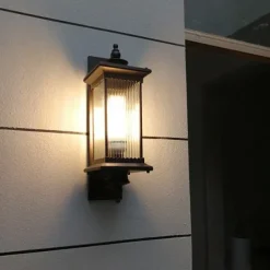 Outdoor Light Fixtures Wall Mount Aluminium Waterproof IP65 Exterior Wall Lantern30W Anti-Rust Outside Black Wall Sconce Porch Lights for House Garage, Doorway Warm White 85-265V