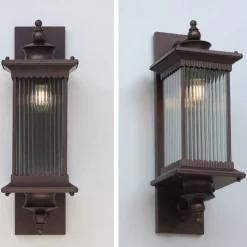 Outdoor Light Fixtures Wall Mount Aluminium Waterproof IP65 Exterior Wall Lantern30W Anti-Rust Outside Black Wall Sconce Porch Lights for House Garage, Doorway Warm White 85-265V