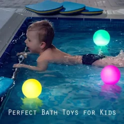 Outdoor Light 1X 2X 6X IP68 Waterproof RGB LED For Swimming Pool Floating Ball Lamp RGB Home Garden KTV Bar Wedding Party Decorative Holiday Summer Lighting