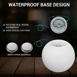 Outdoor Light 1X 2X 6X IP68 Waterproof RGB LED For Swimming Pool Floating Ball Lamp RGB Home Garden KTV Bar Wedding Party Decorative Holiday Summer Lighting