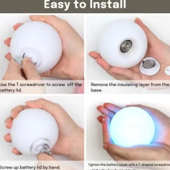 Outdoor Light 1X 2X 6X IP68 Waterproof RGB LED For Swimming Pool Floating Ball Lamp RGB Home Garden KTV Bar Wedding Party Decorative Holiday Summer Lighting