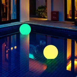 Outdoor Light 1X 2X 6X IP68 Waterproof RGB LED For Swimming Pool Floating Ball Lamp RGB Home Garden KTV Bar Wedding Party Decorative Holiday Summer Lighting