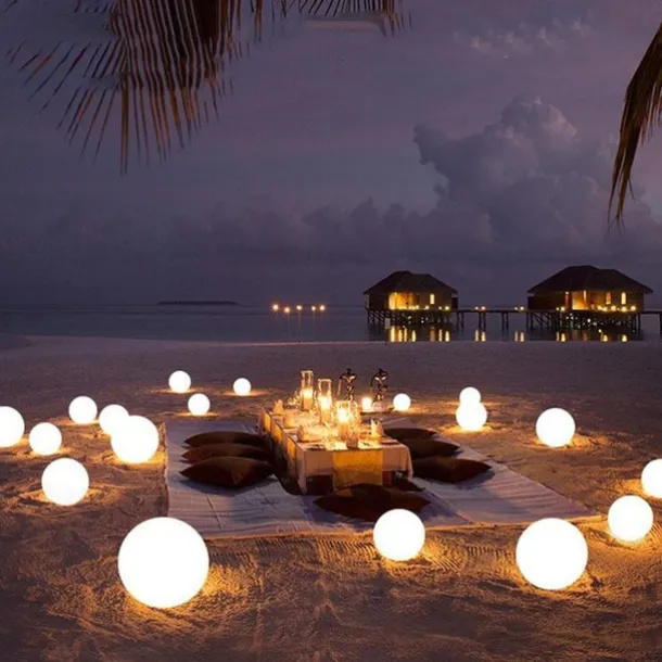 Outdoor Light 1X 2X 6X IP68 Waterproof RGB LED For Swimming Pool Floating Ball Lamp RGB Home Garden KTV Bar Wedding Party Decorative Holiday Summer Lighting