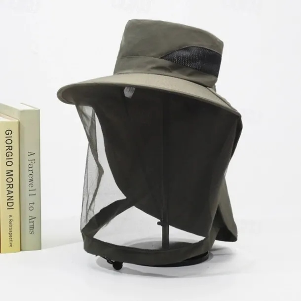 Outdoor Mosquito Proof Hat Men'S And Women'S Fishing Hat Face Covering Sun Protection Breathable Mesh Mask Night Fishing Insect And Bee Prevention Beekeeping Hat