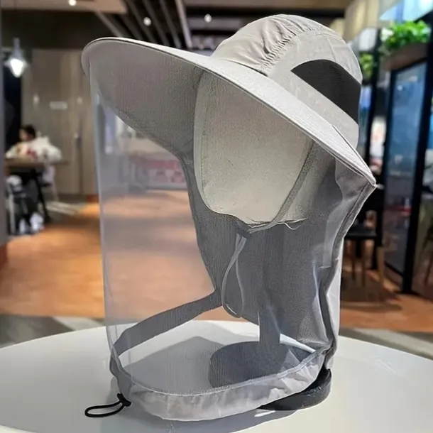 Outdoor Mosquito Proof Hat Men'S And Women'S Fishing Hat Face Covering Sun Protection Breathable Mesh Mask Night Fishing Insect And Bee Prevention Beekeeping Hat