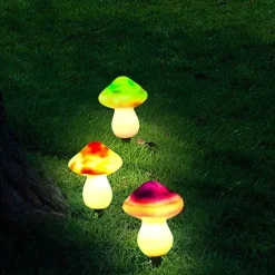 Outdoor Mushroom Solar Garden Lights Waterproof Garden Light 3LED Holiday Patio Decoration Lawn Courtyard Street Landscape Decoration Light