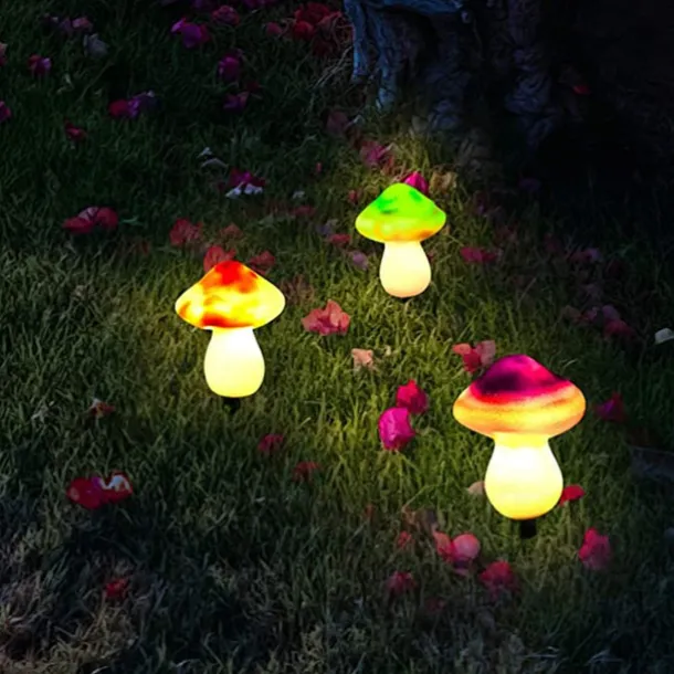 Outdoor Mushroom Solar Garden Lights Waterproof Garden Light 3LED Holiday Patio Decoration Lawn Courtyard Street Landscape Decoration Light