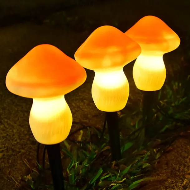 Outdoor Mushroom Solar Garden Lights Waterproof Garden Light 3LED Holiday Patio Decoration Lawn Courtyard Street Landscape Decoration Light