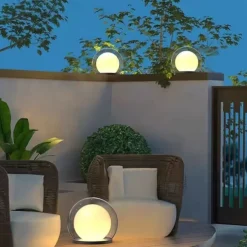 Outdoor Post Light, Outdoor Lantern with Globe Shade Pole Lamps Waterproof Outdoor Bollard Light Fence Patio Cover, Outdoor Bollard Lights